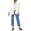 Cable Stitch Women’s Textured Tunic Cardigan – Open Front Long Sleeve Knit Cover-up Sweater with Pockets(Cream)