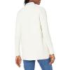 Cable Stitch Women’s Textured Tunic Cardigan – Open Front Long Sleeve Knit Cover-up Sweater with Pockets(Cream)