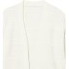Cable Stitch Women’s Textured Tunic Cardigan – Open Front Long Sleeve Knit Cover-up Sweater with Pockets(Cream)