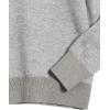 Cable Stitch Women’s Two Tone Polo Neck Open Collar V-Neck Sweater – Long Sleeve Relaxed Pullover Top(Heather Grey)