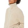 Cable Stitch Women’s Zip-up Sweater Cardigan Jacket – Turtleneck Rib-Knit Raglan Long Sleeve Cotton Coatigan(Taupe)