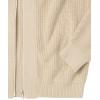 Cable Stitch Women’s Zip-up Sweater Cardigan Jacket – Turtleneck Rib-Knit Raglan Long Sleeve Cotton Coatigan(Taupe)