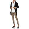 Cable Stitch Women’s Open Front Waffle Stitch Knit Cardigan – Long Sleeve Casual Sweater Coat with Pockets(Black)