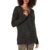 Cable Stitch Women’s Oversized Argyle Tunic Sweater – V-Neck Drop Shoulder Long Sleeve Loose Pullover Top(Charcoal)