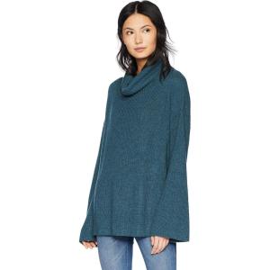 Cable Stitch Women’s Funnel Neck Oversized Sweater – Wide Cuff Long Sleeve Loose Fit Solid Color Pullover Top(Aegean Blue)