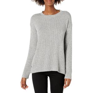 Cable Stitch Women’s Lightweight Long Sleeve Button Pullover Top(Marled Grey)