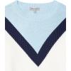Cable Stitch Women’s Geometric Colorblock Sweater – Crewneck Long Sleeve Oversized Drop Shoulder Chevron Pattern Pullover Top(Multi)
