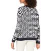 Cable Stitch Women’s Intarsia Sweater – Star, Lightning Bolt, Heart Graphics Long Sleeve Crewneck Pullover Top(Navy/White)